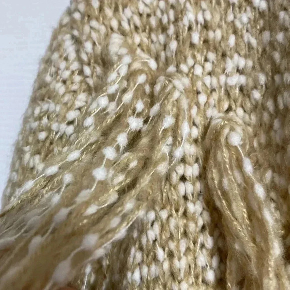 Alfred Dunner tan marbled fringe open cardigan sweater size XL - Picture 5 of 11